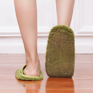 Spring Lazy Mop Slippers for Cleaning Wooden Floors, Removable and Washable, Silent Mop for Kitchen and Home Indoor Use