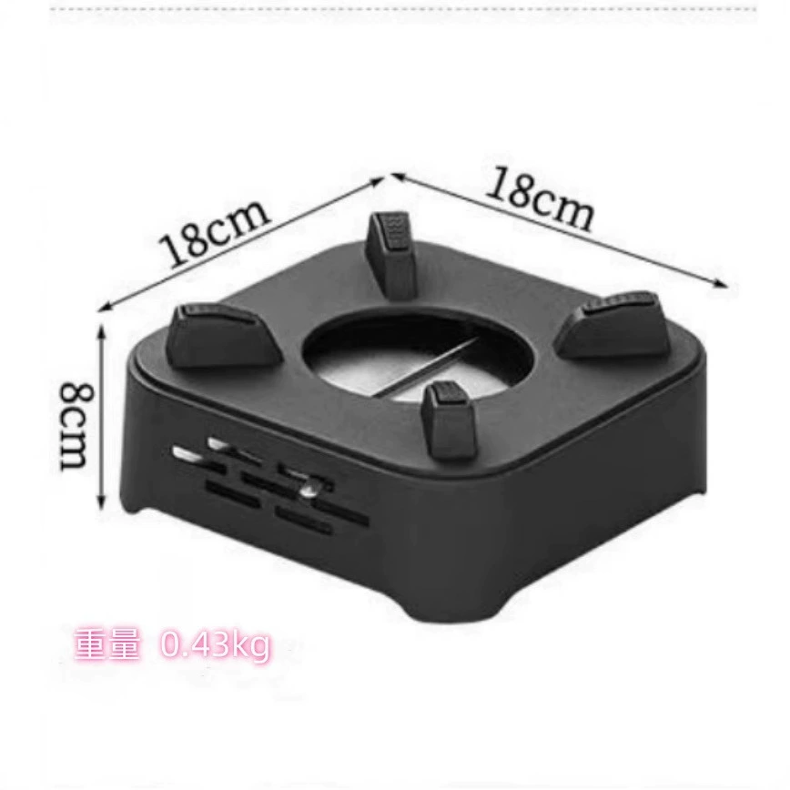 Бытовой спиртовой печи основание Регулируемый алюминиевый сплав спирт горшок отель сухой котел Квадратная портативная небольшая печь для горячего горшка