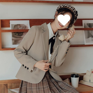 2025 Spring New Artistic Short Suit Jacket for Women with a Unique Design for Petite Figures in Early Spring