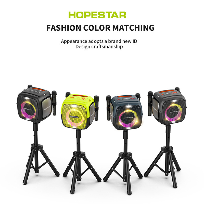 HOPESTARPartyone ワイヤレス Bluetooth オーディオ アウトドア ブラケット ハイパワー サブウーファー デュアル マーク カラオケ スピーカー|undefined