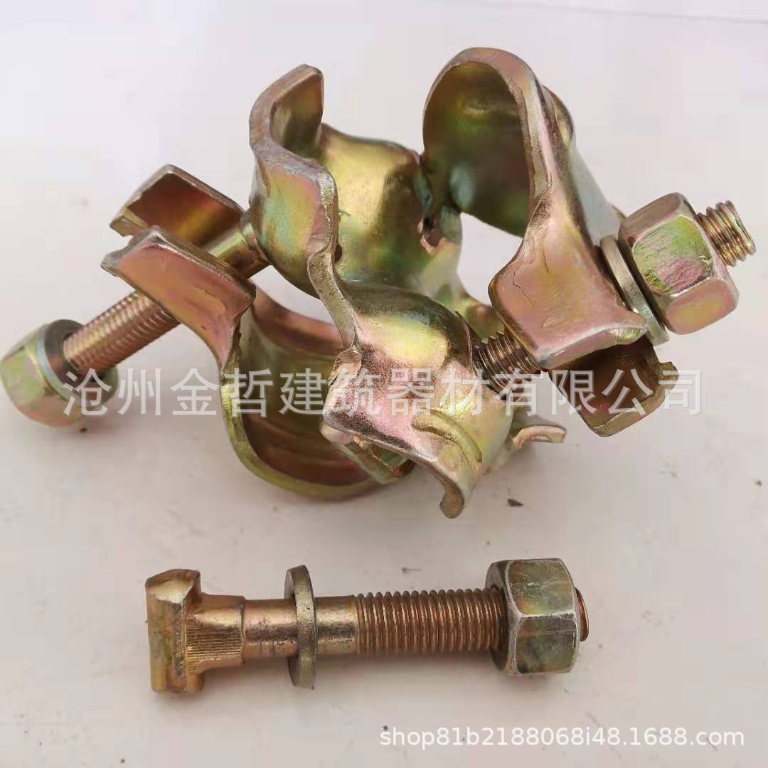 厂家批发锻压扣件固定连接扣件不锈钢十字扣件建筑脚手架扣件配件