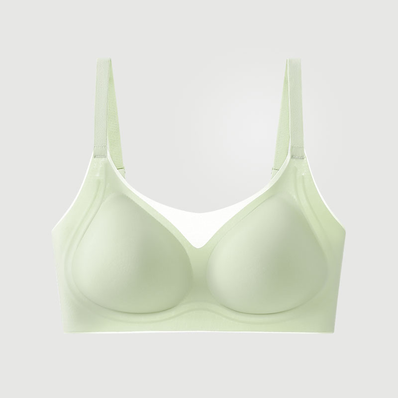 Sujetador ropa interior ultrafina que no deja marcas seda de hielo de secado rápido, ligero, fino, soporte suave, pecho auxiliar, pecho pequeño, sujetador sin anillo de acero
