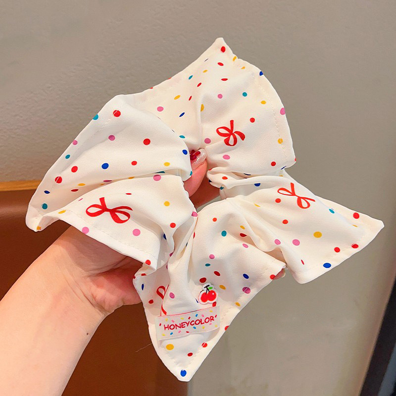 0608-4# bow tie dot square cloth circle