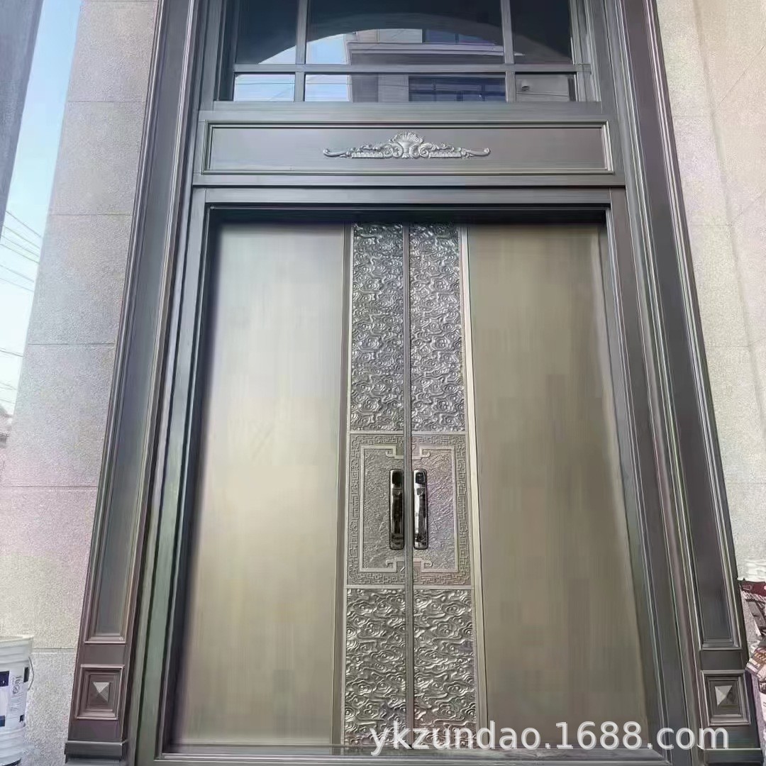 批发陕西西安精雕铸铝别墅大门贵州贵阳新中式别墅大门