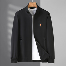 设计师原创春秋新款夹克男装加肥加大宽松休闲外套胖子中青年薄款