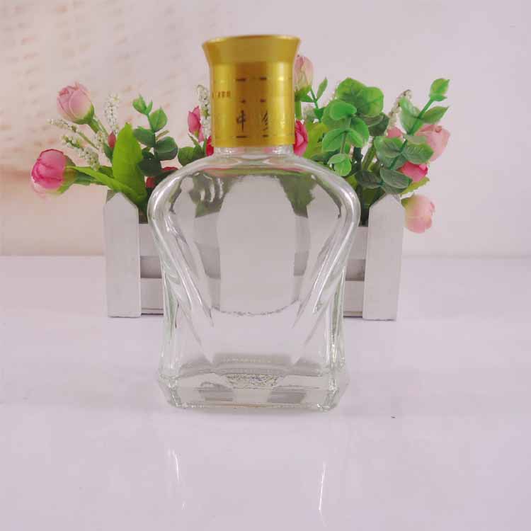厂家直销保健酒瓶玻璃酒瓶125ml玻璃瓶小药酒瓶加工logo