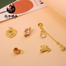 18k΢��ʯ�~���J��������ʯ��쉋 diy�Ʒ����朶�����