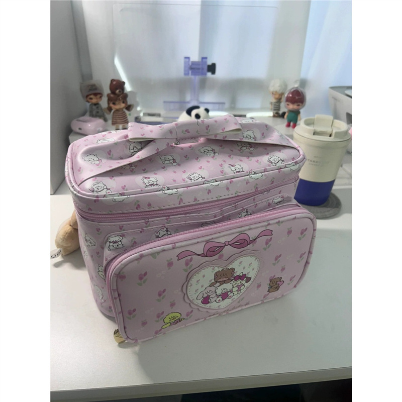 mikko化妆包2024新款便携大容量包包旅行可爱高颜值外出携带手提