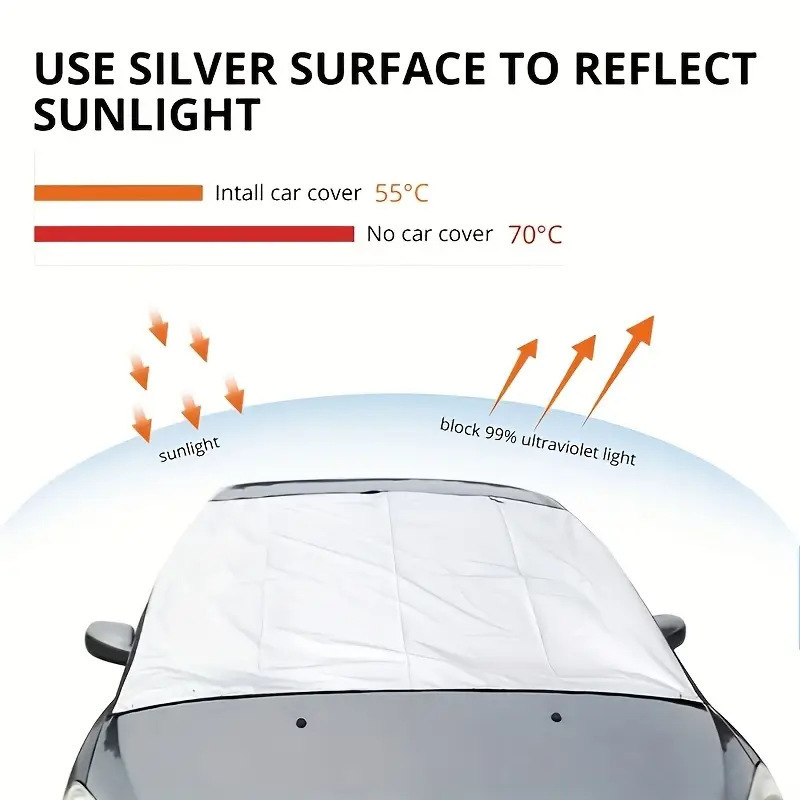 Sun protection and heat insulation car sunshade, front windshield cover, interior snow cover, small car cover, sunshade umbrella, sunshade panel, blackout curtain