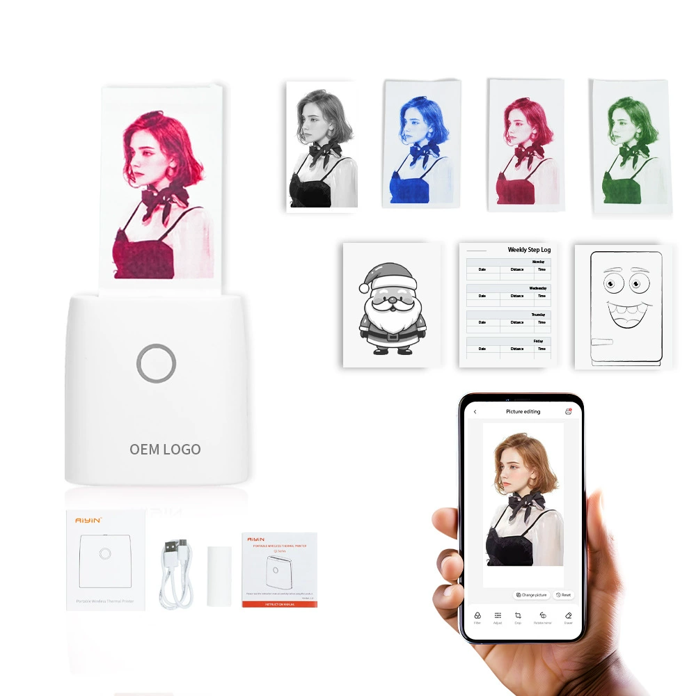Компактный карманный принтер, карманная фотография, связь по Bluetooth, оптовая продажа