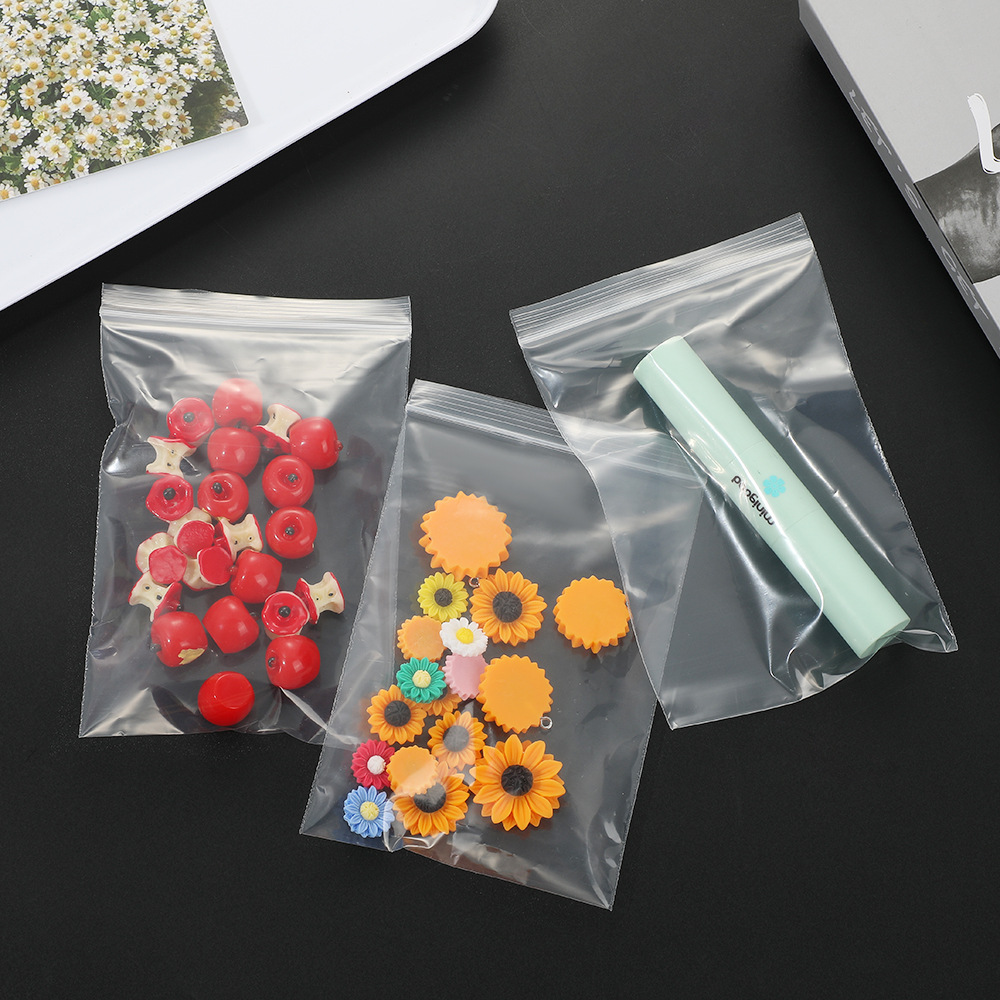 现货pe自封袋透明塑料包装袋防水防尘密封自粘骨袋加厚饰品包装袋