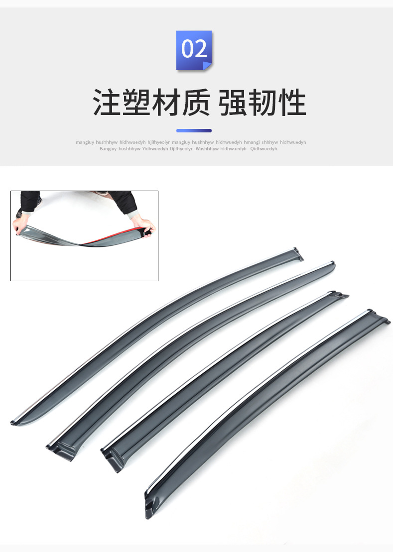 Suitable for 2018-2026 Lexus LS500h/350 models: window rain visors, rain guards, and rain deflectors for modification