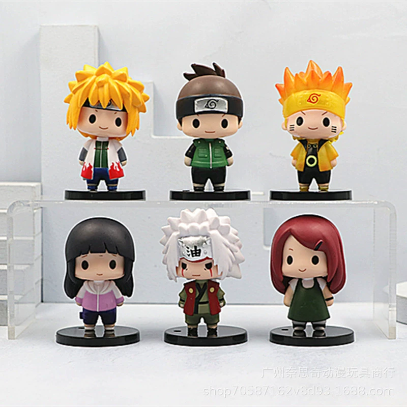 6 типов 2 поколений Doudou Eye Eye Ninja Ninja Kakashi Naruto игрушка модели дв valent кукла качели