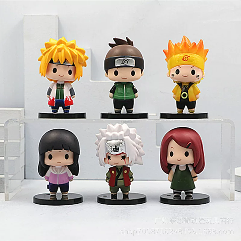 6 типов 2 поколений Doudou Eye Eye Ninja Ninja Kakashi Naruto игрушка модели дв valent кукла качели