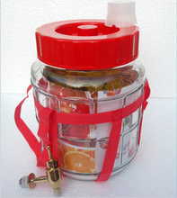 5升發酵玻璃罐自釀酵素桶自動排氣葡萄泡酒罐自釀玻璃罐泡菜罐子
