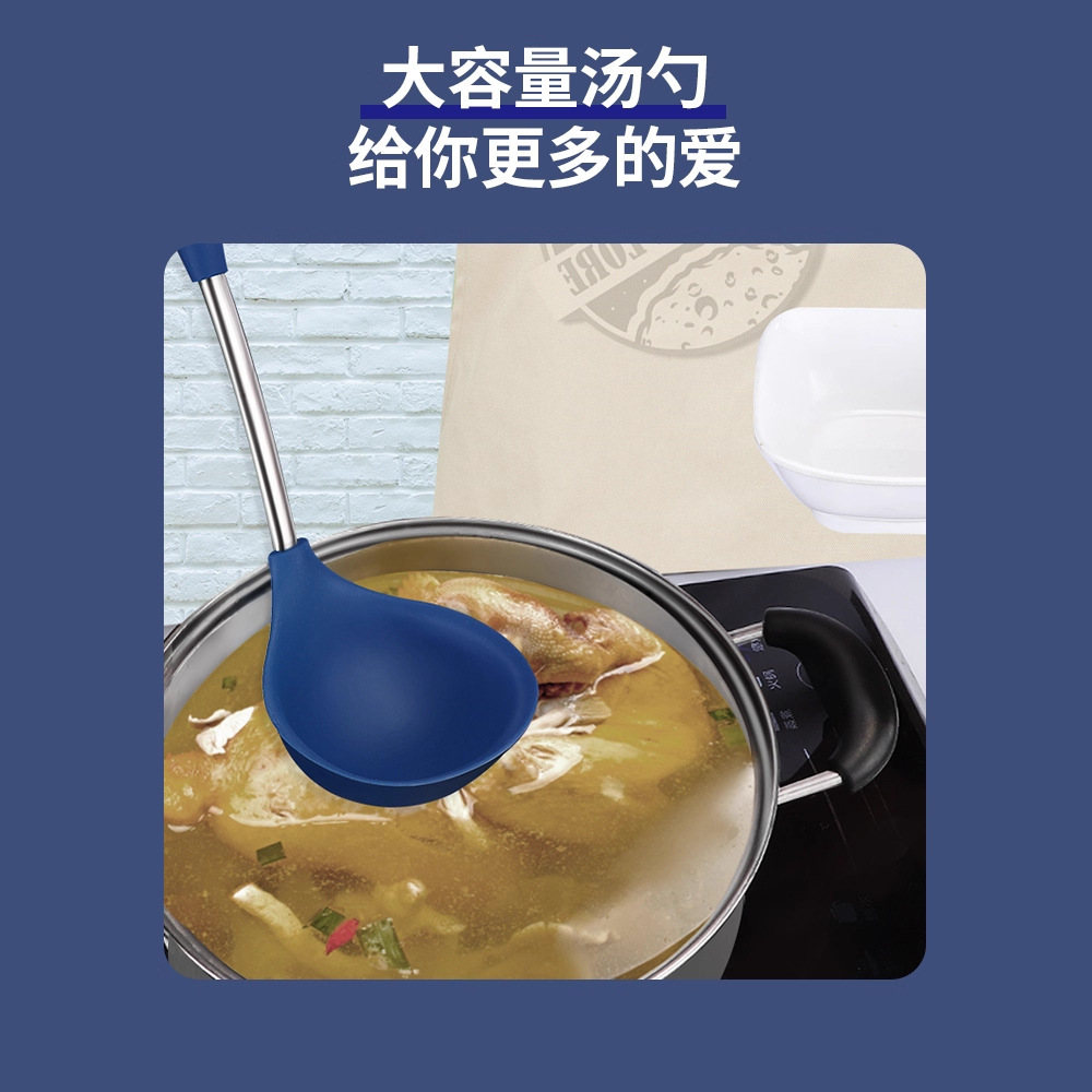 Grado de alimentos gran cantidad de cocina a prueba de quemaduras sopa de cocina no pegajosa regalo de silicona suave resistente a altas temperaturas