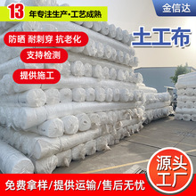 聚酯长丝土工布公路养护毯土工布土工膜源头厂家工地防尘土工布