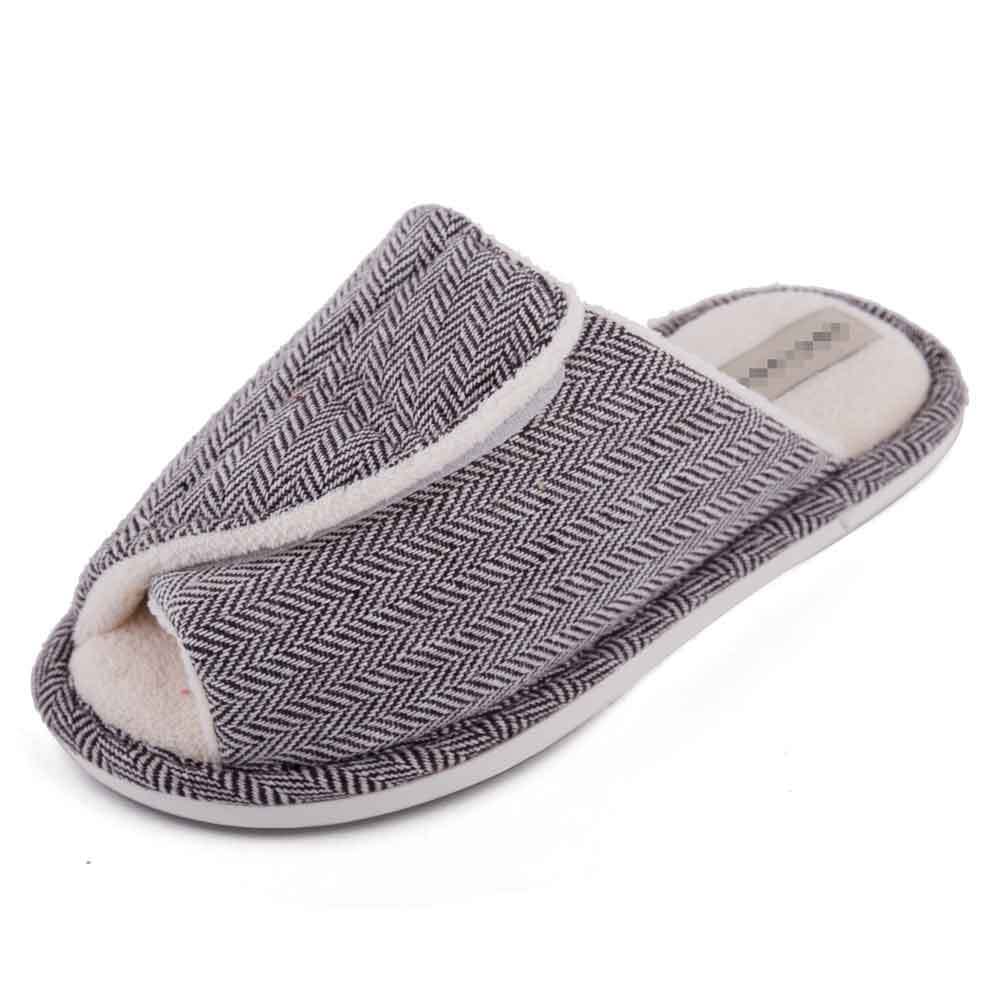 Unisex Casual Stripe Open Toe Cotton Slippers display picture 2