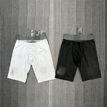 美式紧身裤男高弹训练裤薄款健身跑步篮球短裤透气速干运动五分裤