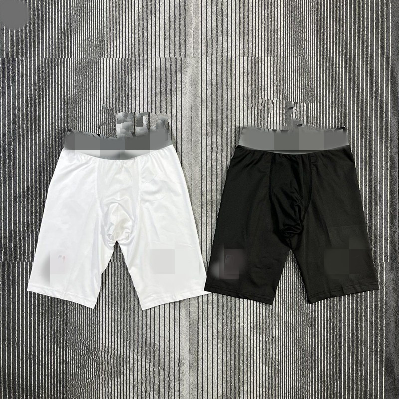 American-Style Men's High-Elastic Training Shorts, Thin Fitness Running Basketball Shorts, Breathable Quick-Dry Sports Shorts