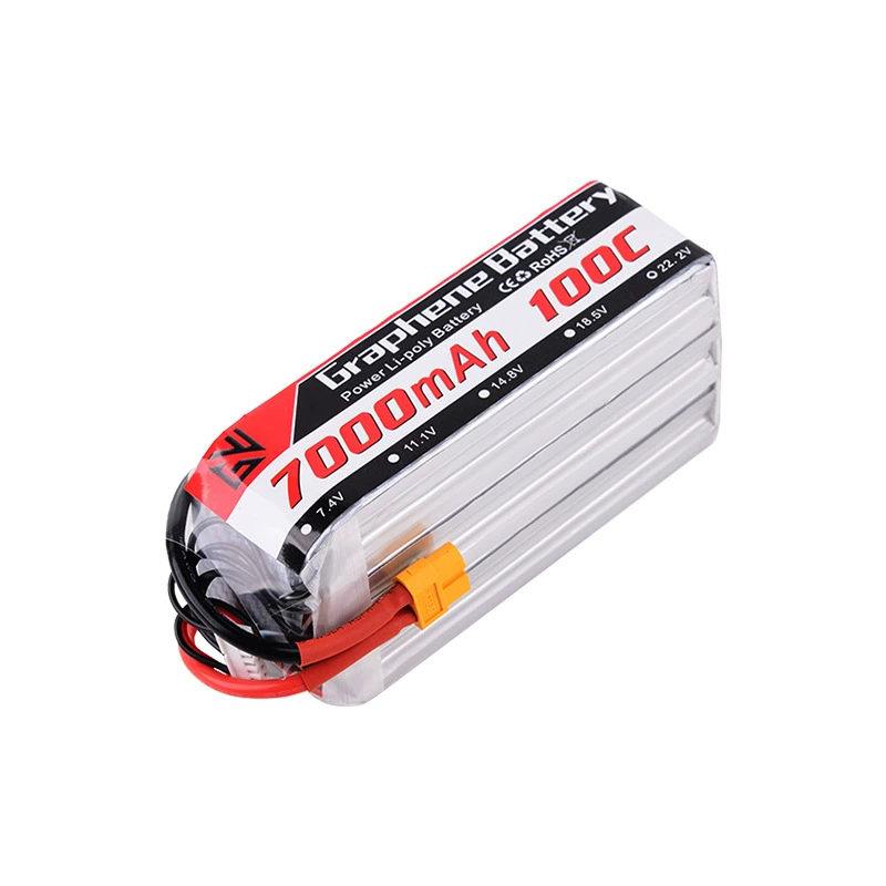 Батарея 22.2V 7000mAh 100C высокого разряда для FPV беспилотника, модель машины, корабля