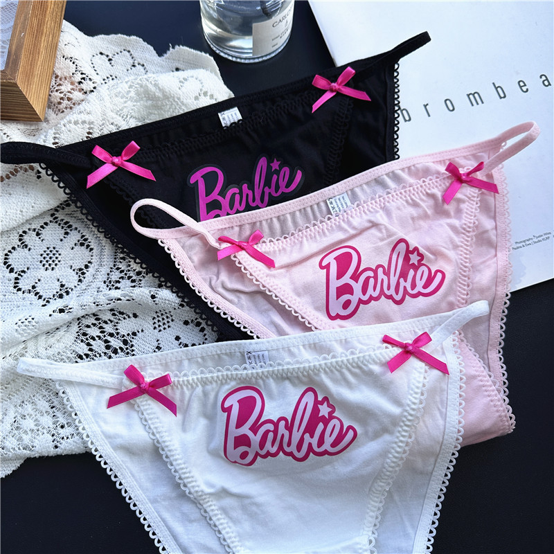 [40.00 kg-65.00 kg] S152# Barbie powder ~ hot sweet cool girls with underwear dopamine cotton women's underwear