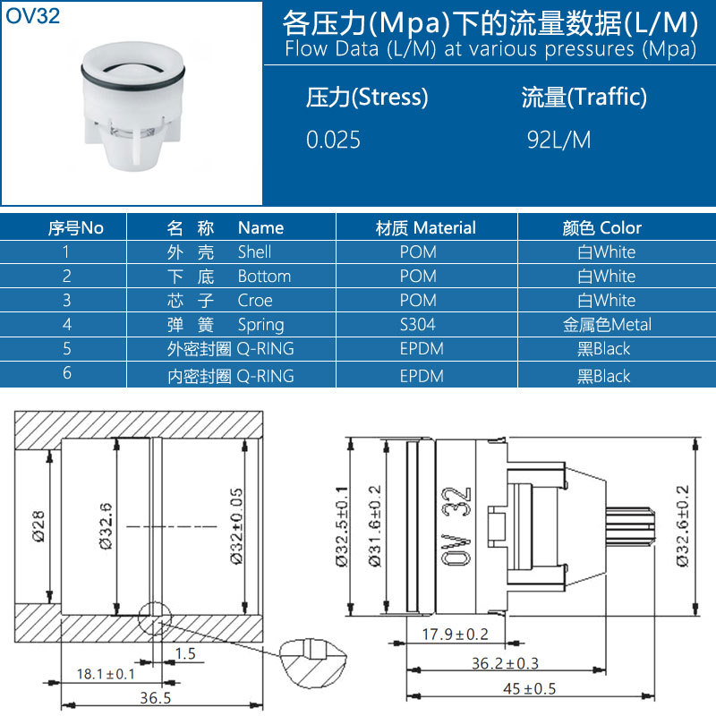 Preferential check valve 4 in charge of 1 inch 2 inch water pipe faucet angle valve 6 check valve DN15 inline spring check valve
