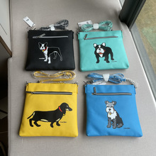外贸尾单萌狗猫咪印花系列可爱中号公文包单肩包斜挎包公文包女包
