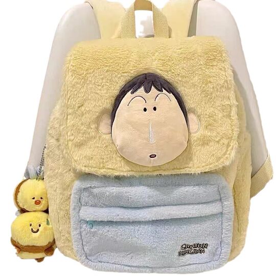 Cartoon Crayon Small New Backpack Super Cute A- Dumb Plush Backpack Student School Commuting Outing Schoolbag