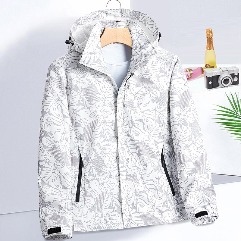 Hombres y mujeres 3 - en - 1 revestimiento delgado desmontable a prueba de viento impermeable al aire libre tibetano pareja trajes de montaña otoño invierno