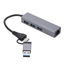 USB3.0ǧ�׾W�� typec�D�W���W���D���^usb-c�Drj45�W��HUB�־���