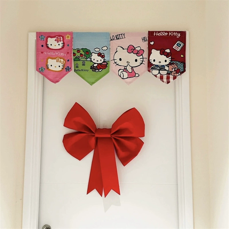 Дверная занавесь Hello Kitty из картона, милые принты, несколько размеров (30×100 см, 18×160 см)