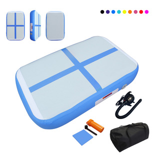 Customized Cross-Border Amazon Outdoor Inflatable Gymnastics Mat Pvc Brushed Somersault Mat Yoga Mat Taekwondo Gym Floor Mat