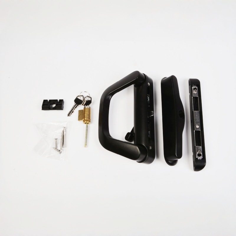 Fabricante de origen cerradura de conexión única de lujo balcón cerradura de puerta corredera manija de puerta puerta de lado a lado cerradura de manija cerradura de gancho cerradura plana image 8
