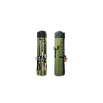 Bolsa Cilíndrica para Cañas de Pescar de Poliéster, Impermeable, para Pesca al Aire Libre