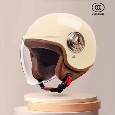 Motosiklet kaskı (dəbilqə) Standard Electric Motorcycle Helmets, Four-Season Unisex - khaki-color