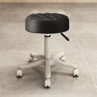 Hospital Stool with Wheels, Swivel Lift Round Stool, Makeup Dressing Stool, Hairdressing Manicure Barber Chair, Bar Stool, Large Work Chair