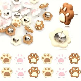 Cross-Border Creative Cute Cat Paw Thumbtacks Cartoon Photo Wall Cork Board Felt Board Decoration Fixed Thumb Pins Thumbtacks