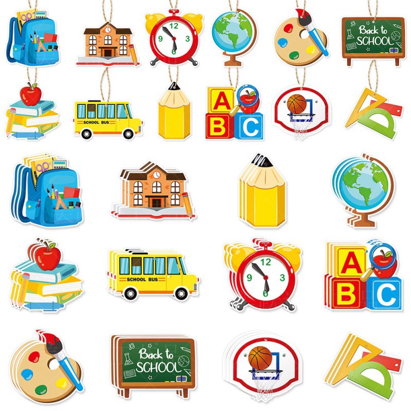 Nueva temporada preescolar decoración colgante colgante regalos de regreso a la escuela colgante decoración provisiones de jardín de infantes
