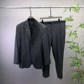 欧美高端商务休闲新款 DI领子拼接西装西服西裤套装 平替跨境欧货