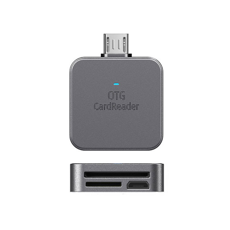 Aplicable al iPhone 2-en-1 Multi-función lector de tarjetas micro teléfono móvil tipo-c tableta SD/TF lector de tarjetas