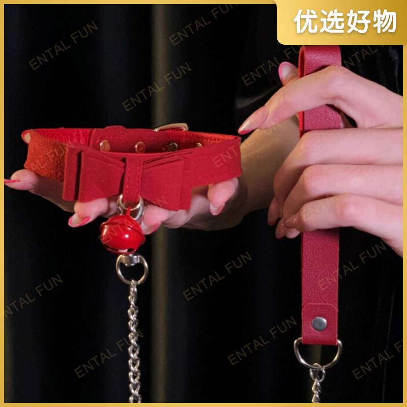 Cereza SM serie boca bola cadena de tracción cuerda de algodón cinta de amor mano mano y pie atar mano latigazo de cuero cabeza cubierta máscara image 35