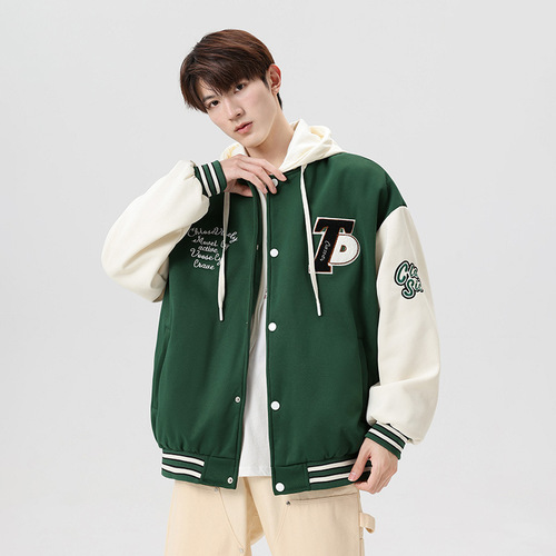 Spring and Autumn Harbor Wind Baseball Jacket for Men and Women, Unisex Casual Top, Stylish Trendy Loose Outerwear