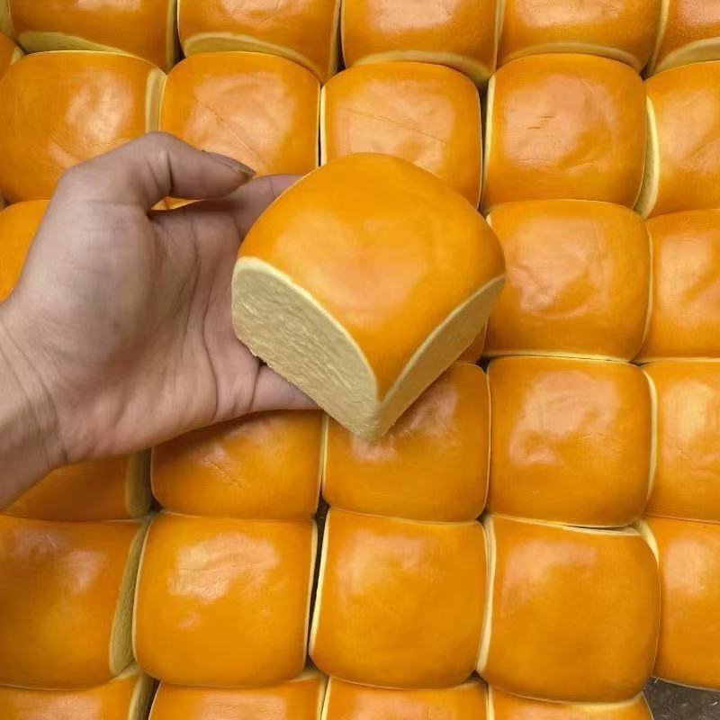 Juguete blandito de masa cruda de pan blanco de rebote ultra lento, de textura suave, ideal como regalo, se puede enviar en nombre de terceros.