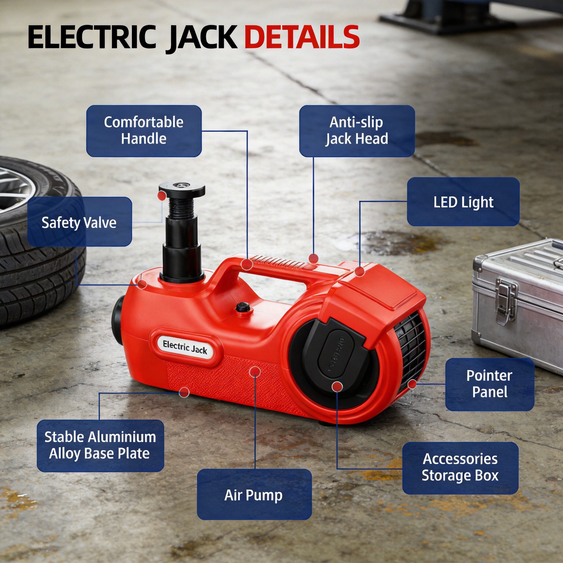 12V Electric 0kg Piece Set 5-Ton Portable Car Tire Changing Tool Exclusively for Ford Focus Mk3 for Cross-Border Sales