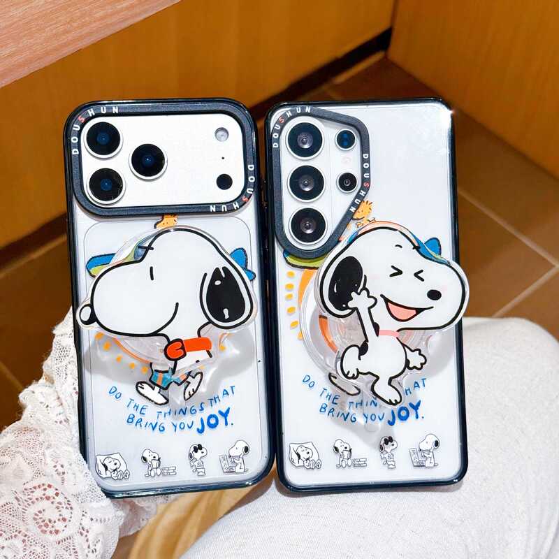 Summer Surfing Snoopy Suitable for Apple 17/16Promax Mobile Phone Case Iphone13/14 Magnetic Protective Cover