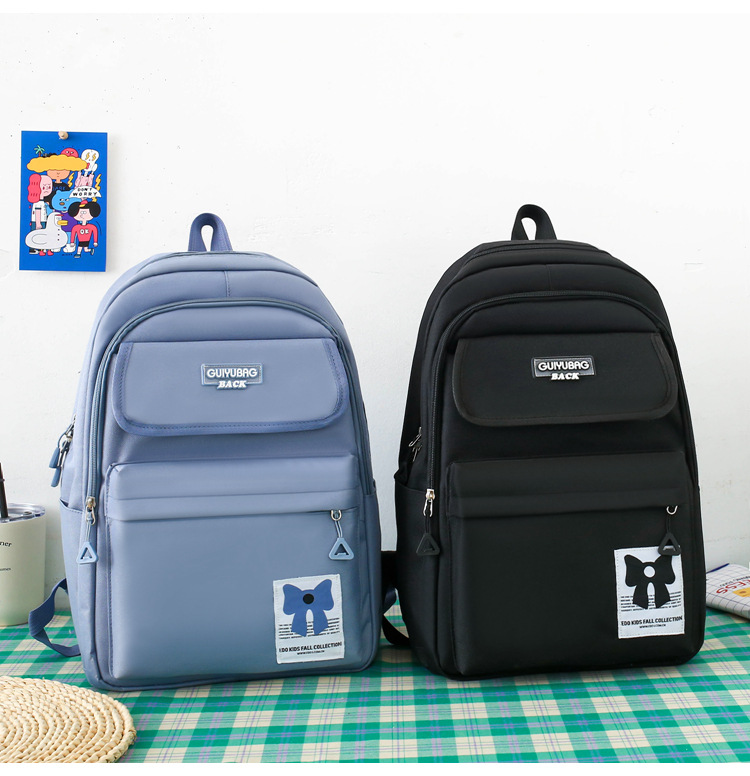 Kids Backpacks Lightweight Backpack New Campus Student Backpack Large Capacity Four Piece Set Junior High School Student Backpack_voghion.com