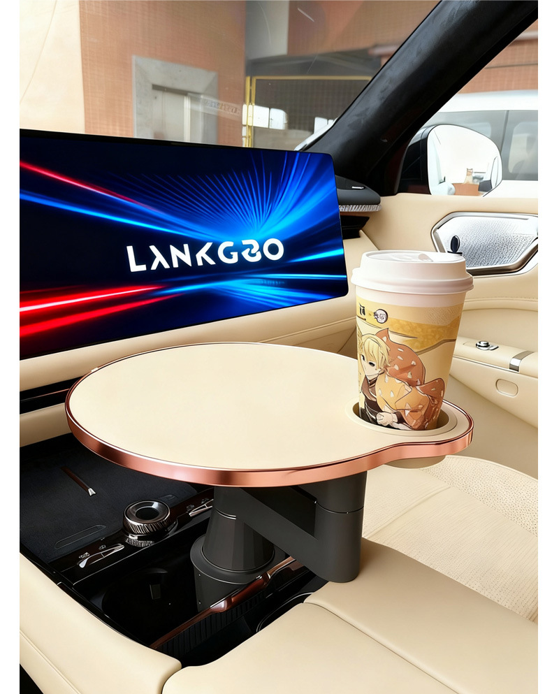 Universal Car Small Table, Ideal for Tesla and Lynk & Co, Dedicated for Work, Dining, and Leisure in the Car