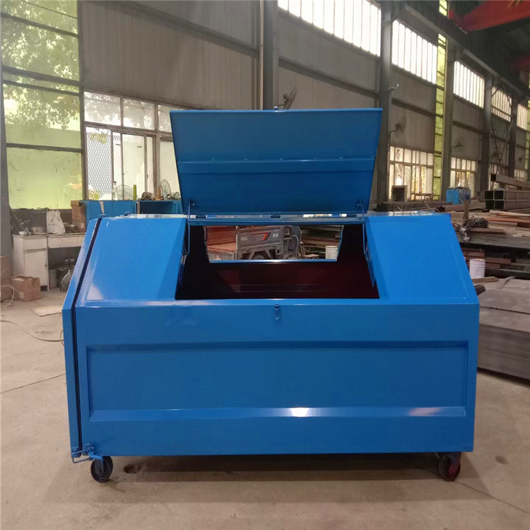 3方烤漆垃圾箱户外垃圾箱环卫拉圾箱户外环卫垃圾箱钢板加厚3方