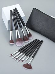 弄影 11支化妝刷套裝專業柔軟眼影腮紅散粉遮瑕全套刷子軟毛